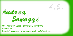 andrea somogyi business card